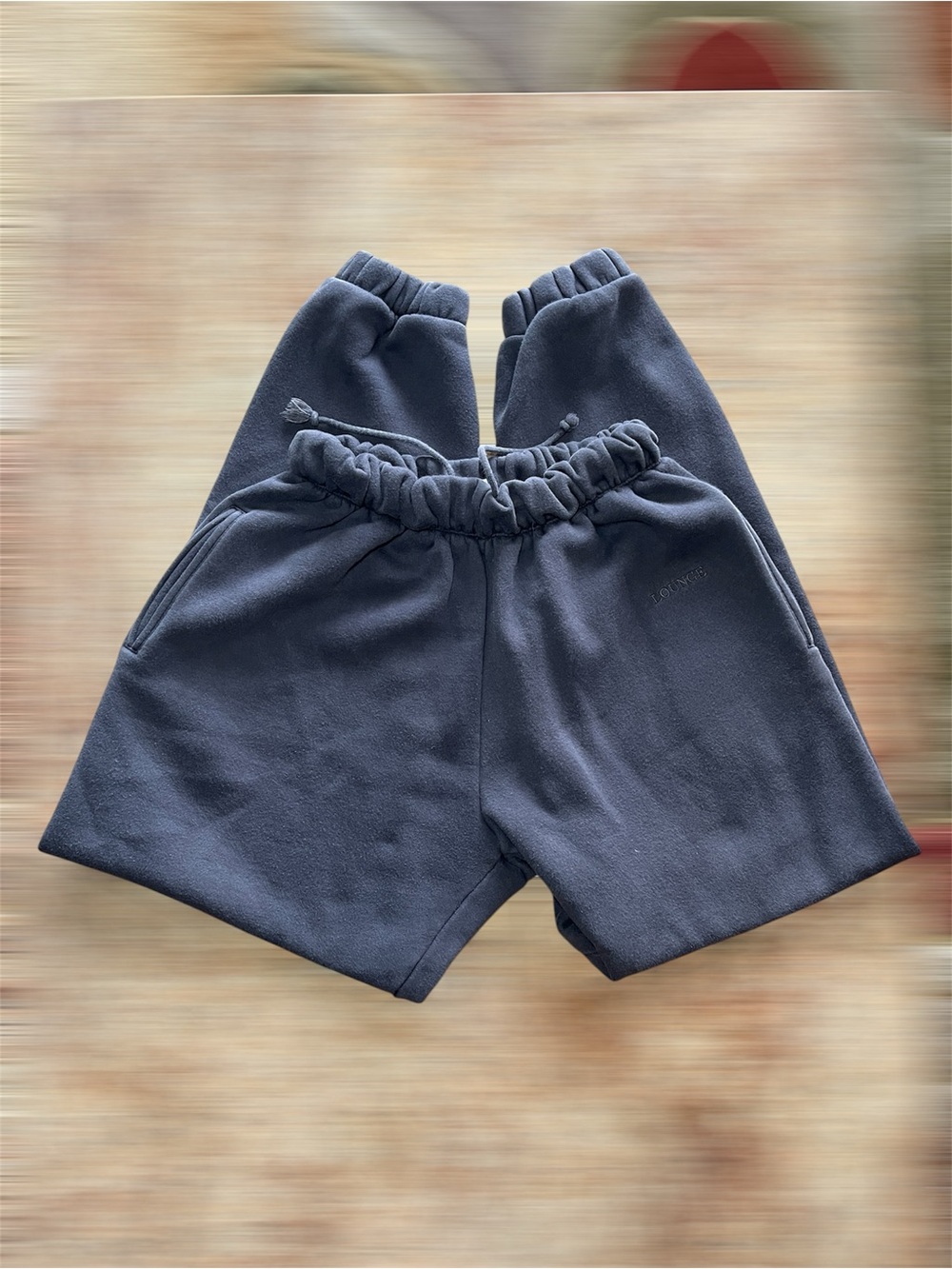 LOUNGE Gray Fleece Joggers Sweatpants S